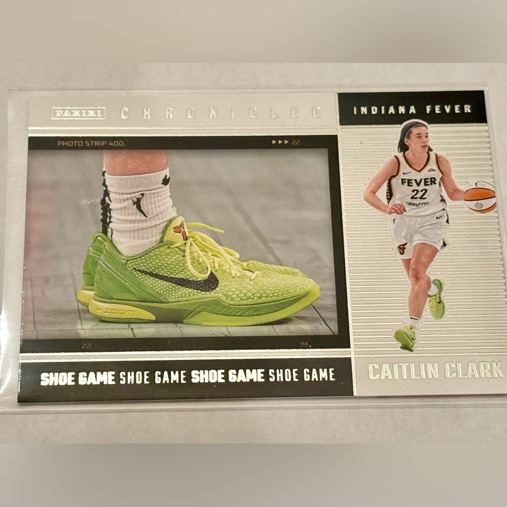 Caitlin Clark Basketball Card Chronicled Shoe Game
